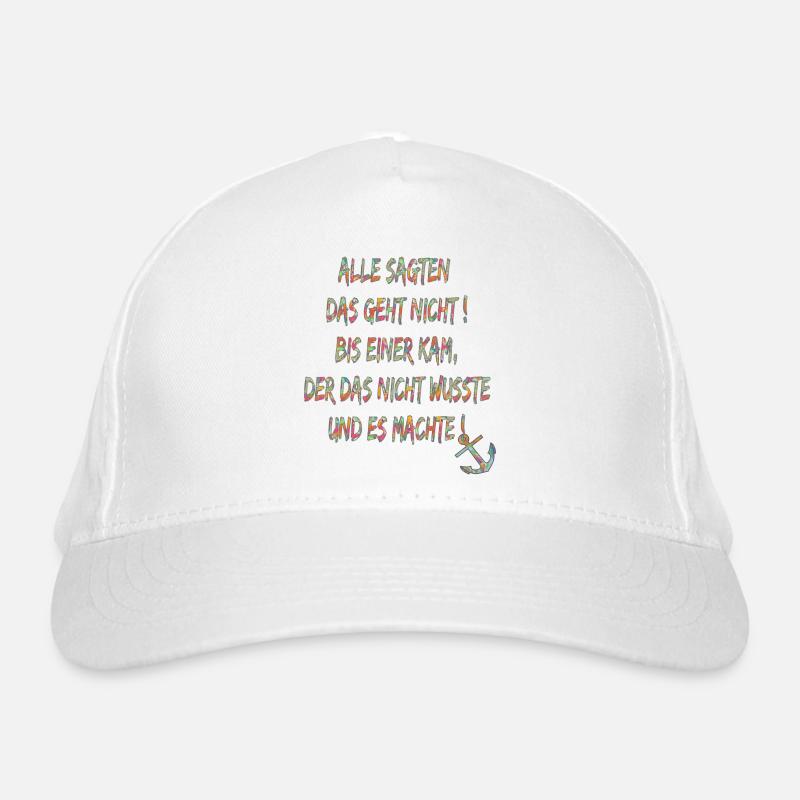 115691064 148764531 Spruch Geht doch Anker Bio-Baseballkappe