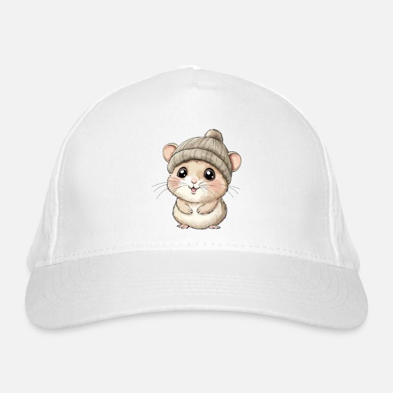 Hamster mignon mignon bébé enfants animal dessin animé Casquette classique bio