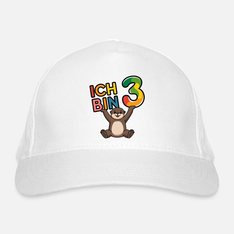 Ich bin 3 Jahre dritter Geburtstag Bio-Baseballkappe
