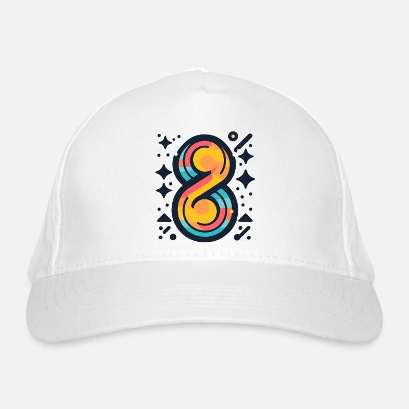 Numéro Huit Coloré Casquette classique bio
