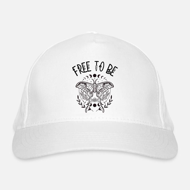 Free to Be – Boho Butterfly Bio-Baseballkappe