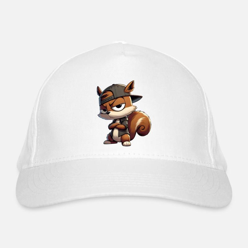 Eichhörnchen Hiphop Kappe Bio-Baseballkappe
