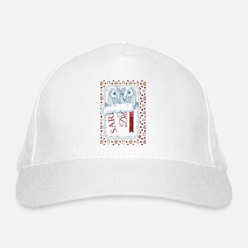 Vintage Trendy Sardines Visual Organic Baseball Cap