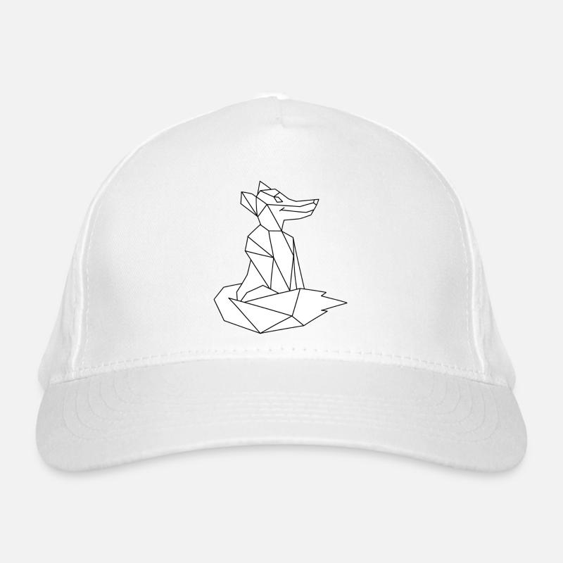 Geometric Fox Organic Baseball Cap