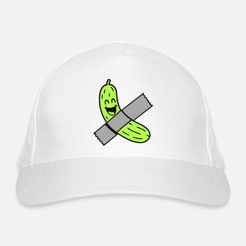 Gurke mit Tape Bio-Baseballkappe