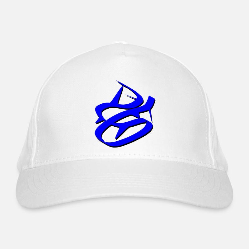 Dynamic Blue Graffiti Design Organic Baseball Cap