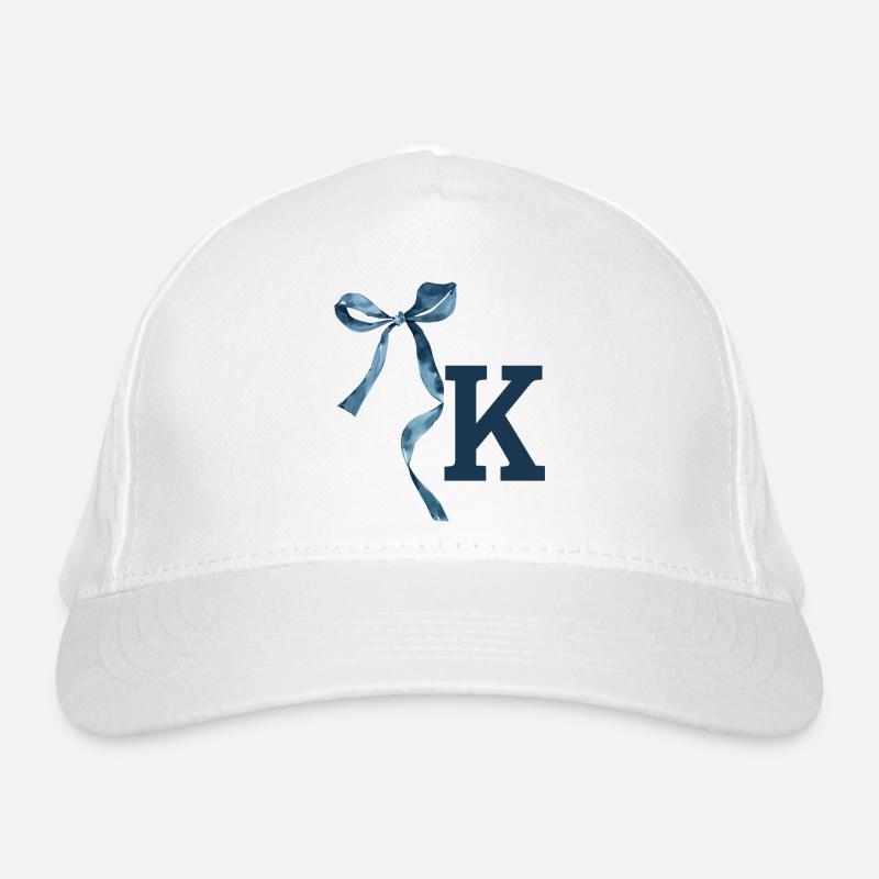 Monogram k Geschenkidee Bio-Baseballkappe