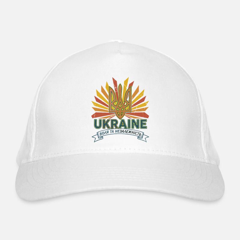 Ukrainian Trident Sunrise Tee Organic Baseball Cap