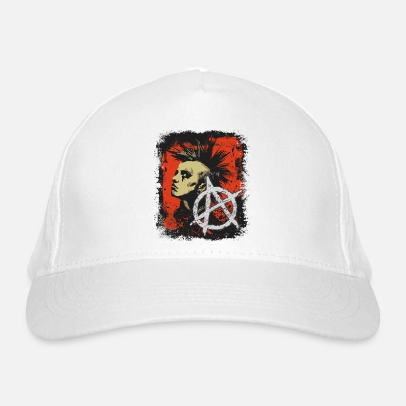 Punkrock Mädchen Bio-Baseballkappe