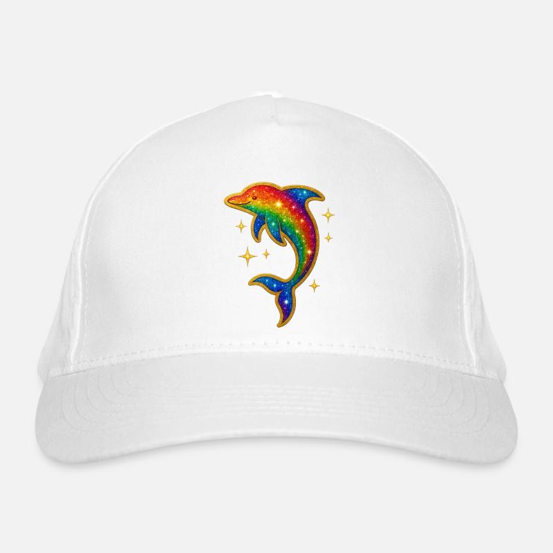 Paillettes de dauphin arc-en-ciel Casquette classique bio