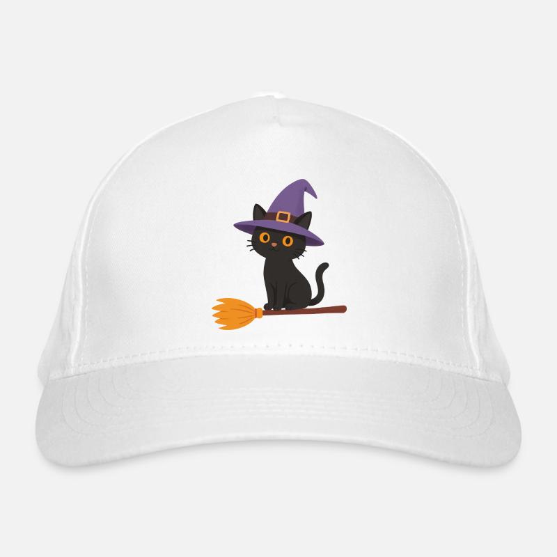 Witch on a Broom Organic Baseball Cap