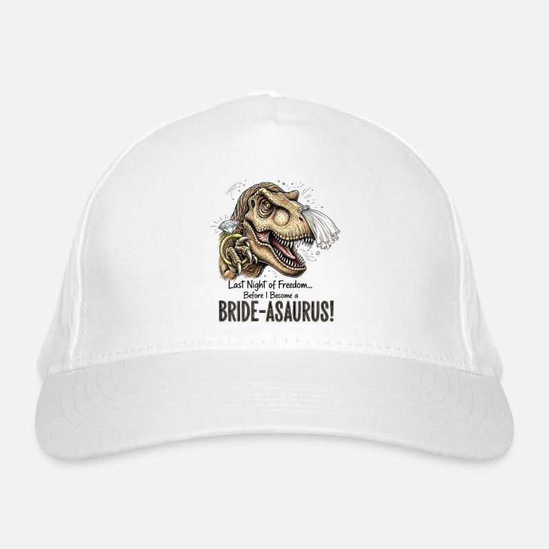 Bride-aurus: Dino Brautnacht Bio-Baseballkappe