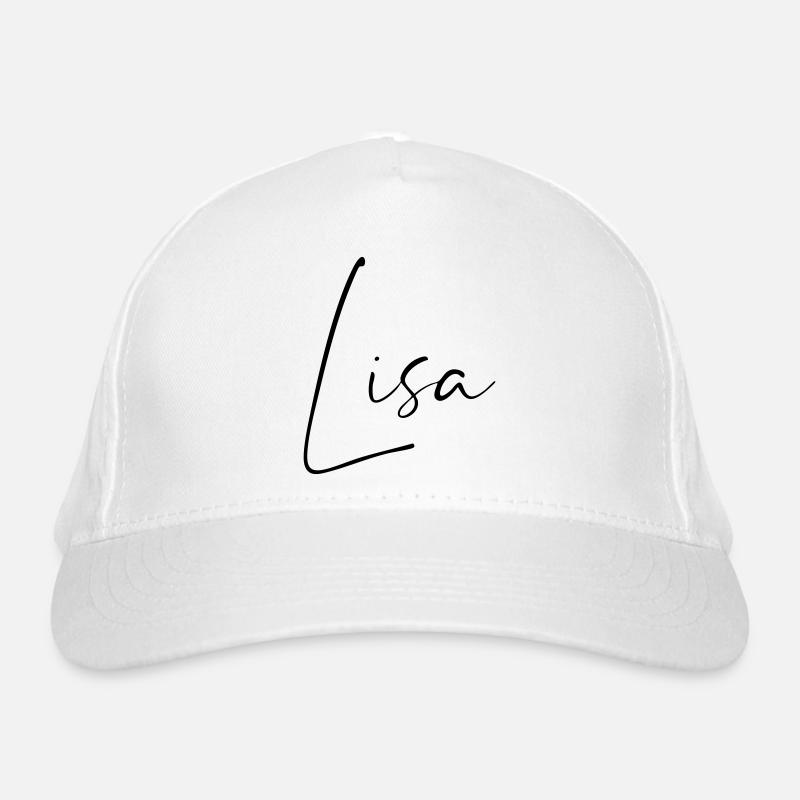 Lisa / Conception du nom de l’écriture manuscrite Casquette classique bio