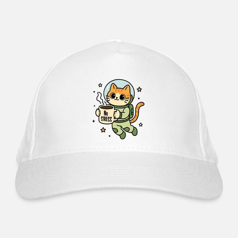 Cat Astronaut Zen Mug Organic Baseball Cap
