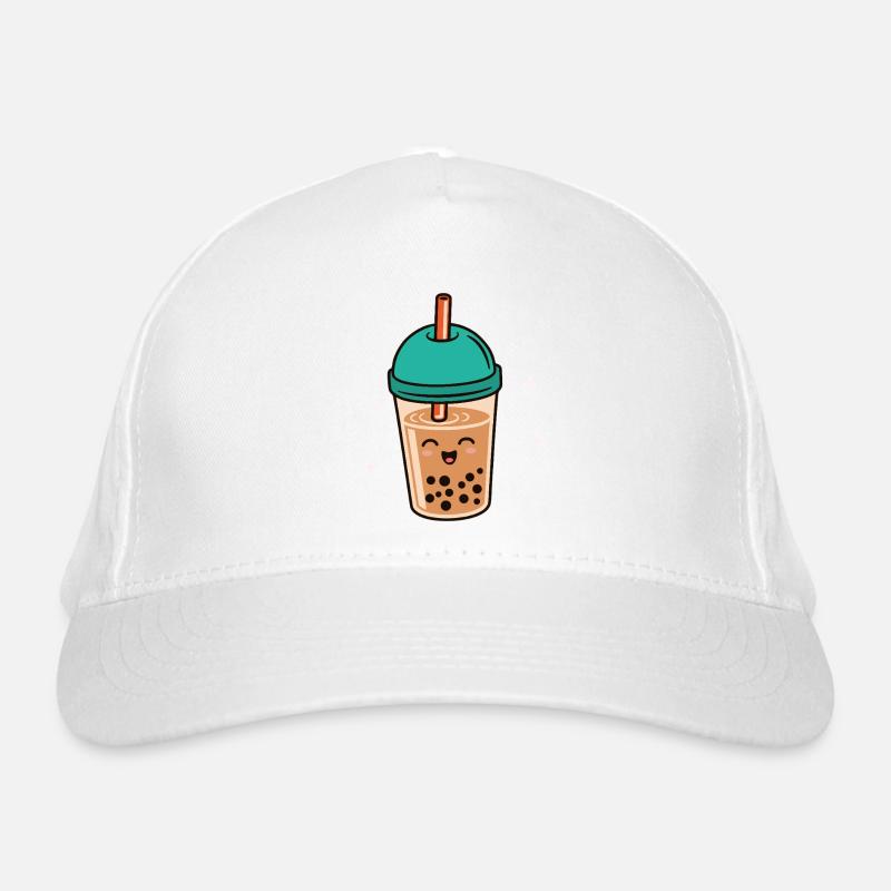 Bubble Tea Kawaii Boba Tee Milchtee Asiatisch Bio-Baseballkappe