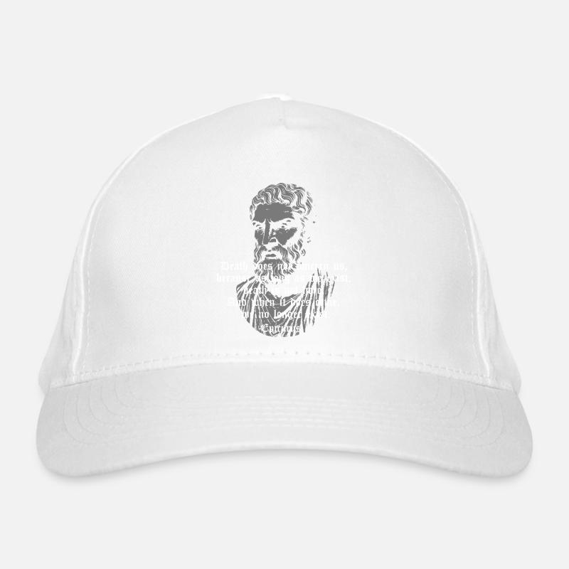 Epicurus Death Gothic Quote Organic Baseball Cap