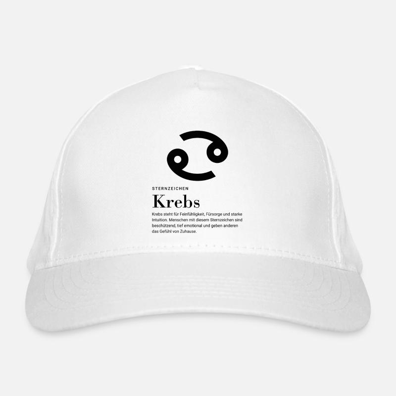 Sternzeichen Krebs Bio-Baseballkappe