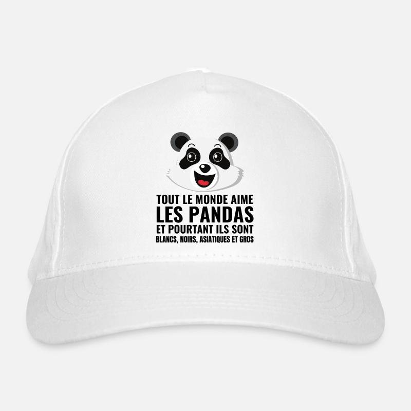 Panda, Vielfalt, Liebe Bio-Baseballkappe