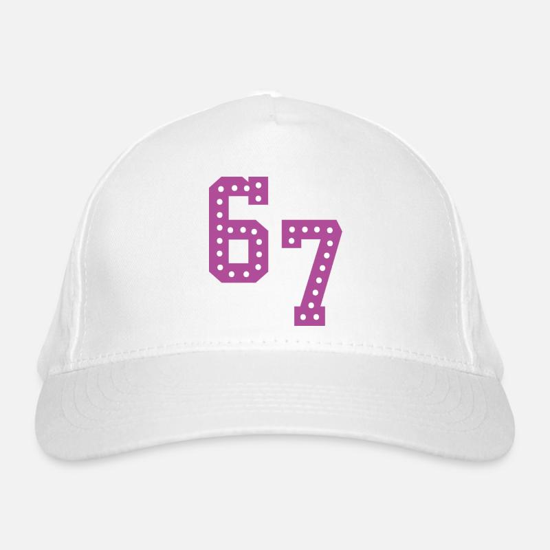 6 7 – Un design de texte minimaliste tendance, Casquette classique bio