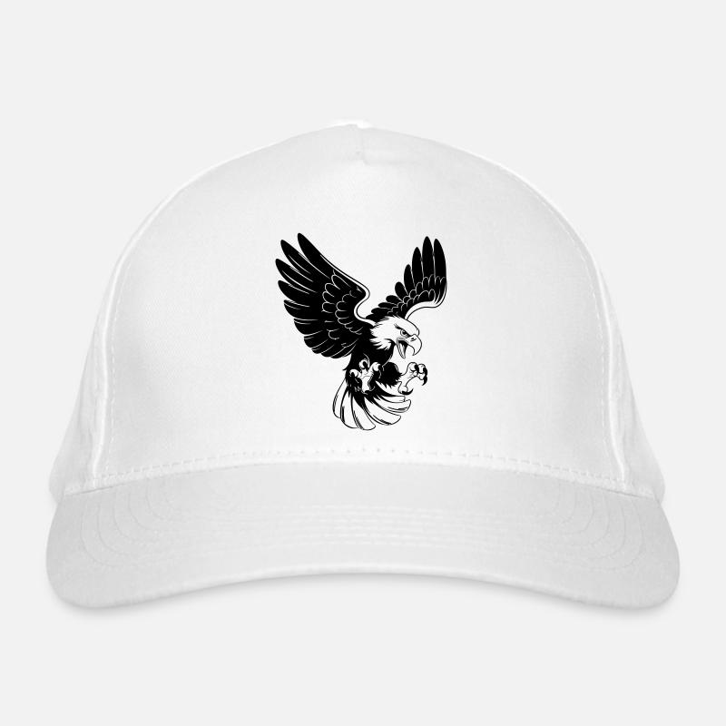 Aigle en attaque – style de tatouage Casquette classique bio