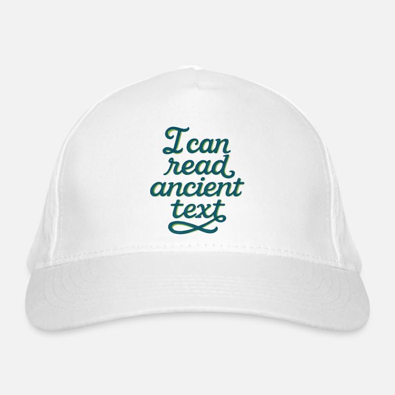 Ancient Script Tee Organic Baseball Cap