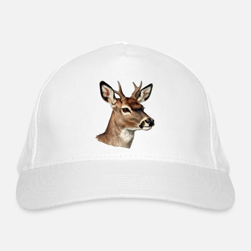Deer deer natural watercolor Organic Baseball Cap