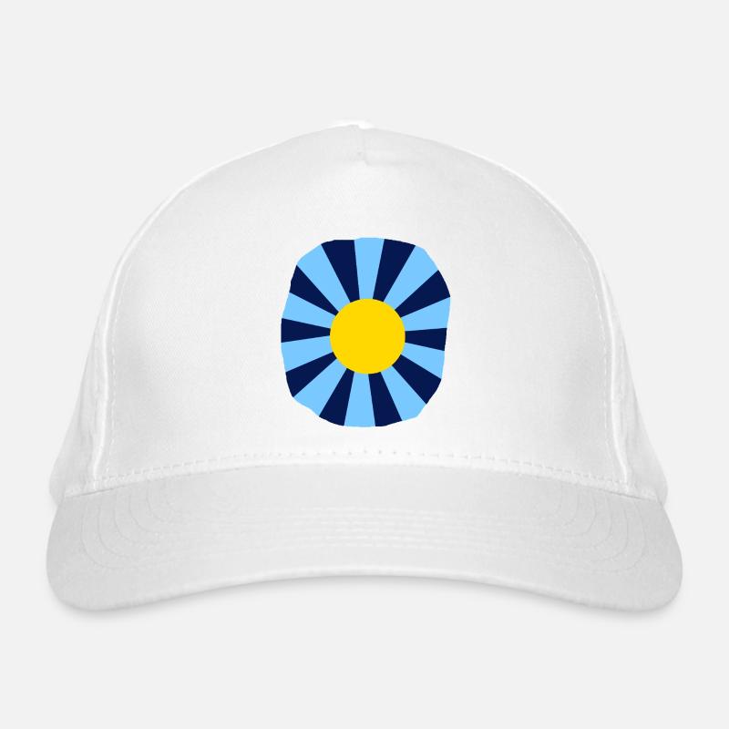 Psychedelische Blume Bio-Baseballkappe