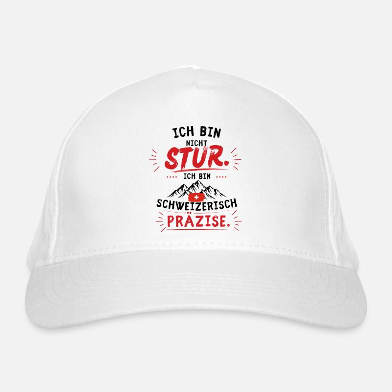 Nicht stur, Schweizer Präzise Bio-Baseballkappe
