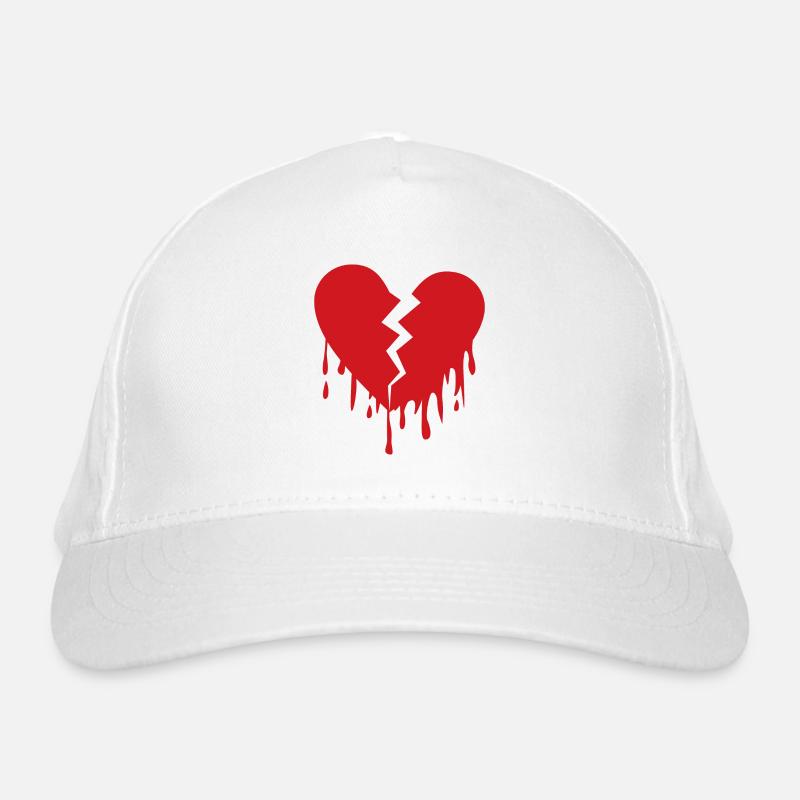 Broken heart de Bio-Baseballkappe