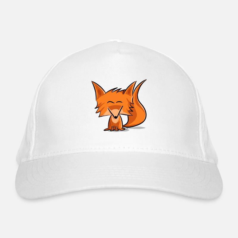 Cute fox Bio-Baseballkappe