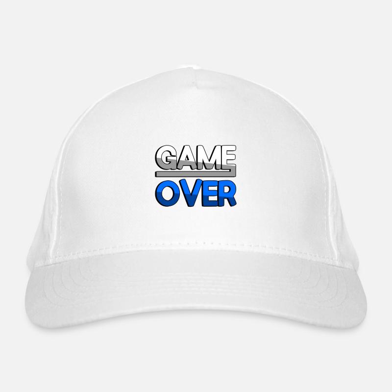 GAME OVER (Bleu) - Jeux Casquette classique bio