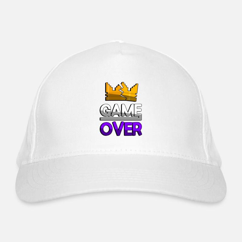 GAME OVER (Violet) + King Crown - Jeux Casquette classique bio