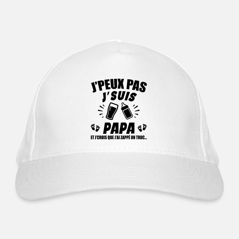 Je Peux Pas Je Suis Papa (couche) Casquette classique bio