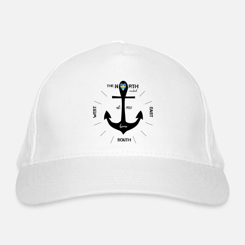 Anchor Sweden black Organic Baseball Cap