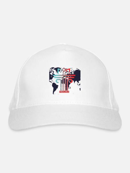 Schneiderliche Eleganz - Bio-Baseballkappe - Weiß