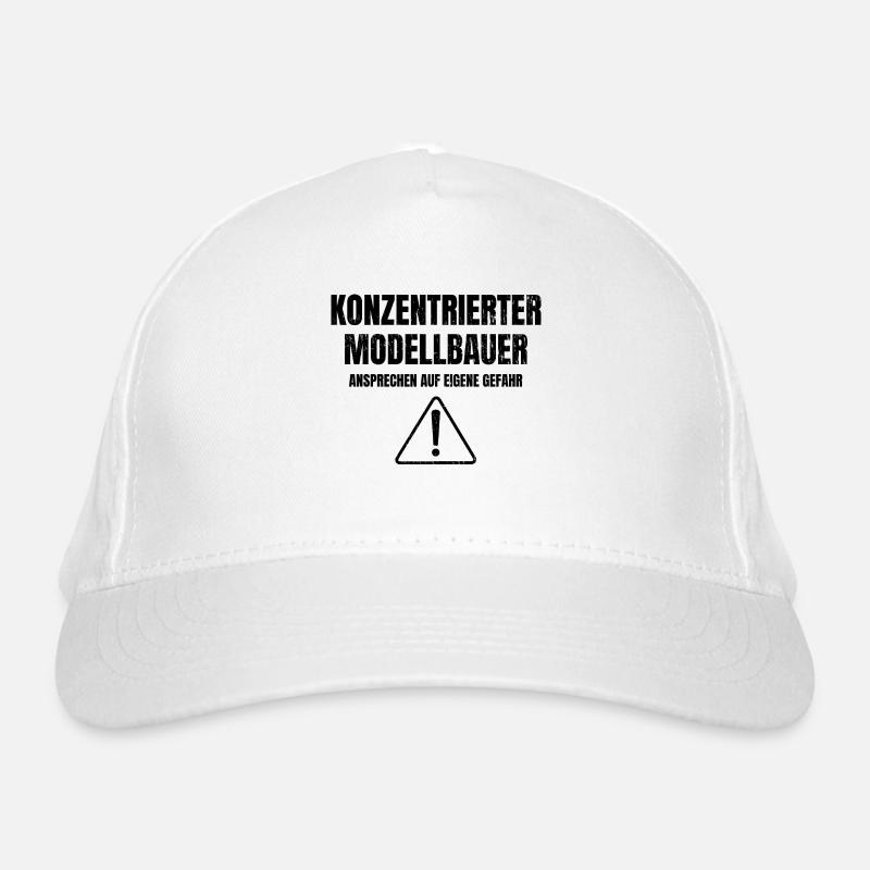 Konzentrierter Modellbauer | Modellbau Geschenke Bio-Baseballkappe