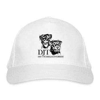 Deutscher Jagdterrier Jagdhunde Portrait Wilsigns - Bio-Baseballkappe - Weiß - Vorne