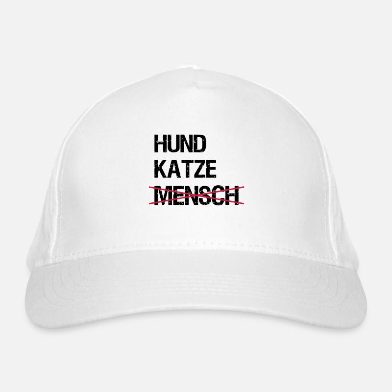 Dog cat human Organic Baseball Cap