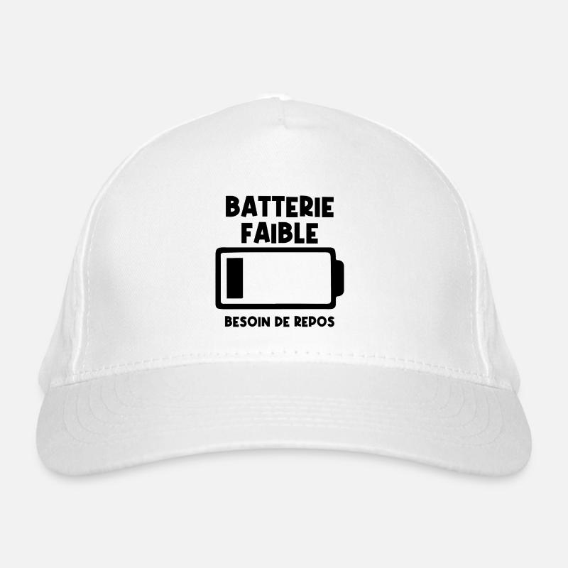 Batterie faible Casquette classique bio