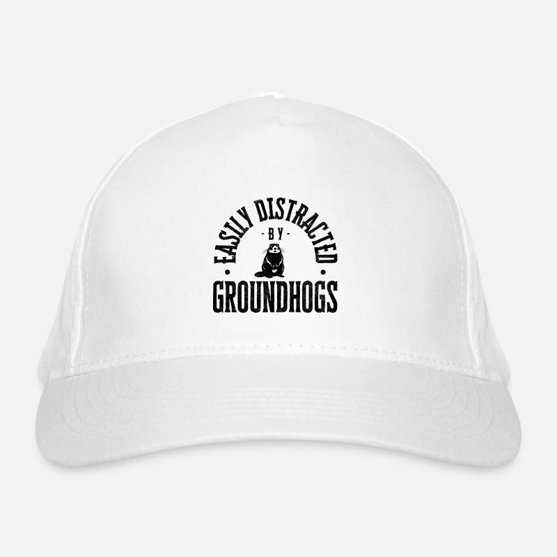 Facilement distrait par les marmottes Casquette classique bio