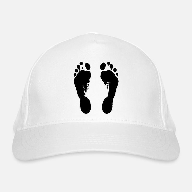 Empreintes (pieds nus) / Footprints (pieds nus) / Casquette classique bio