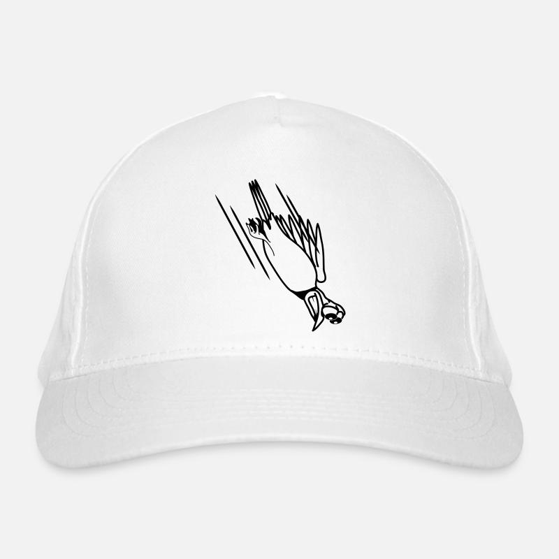 witzig Vogel Absturz Cool lustig Comic Bio-Baseballkappe