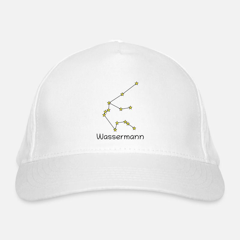 Sternzeichen Wassermann Bio-Baseballkappe