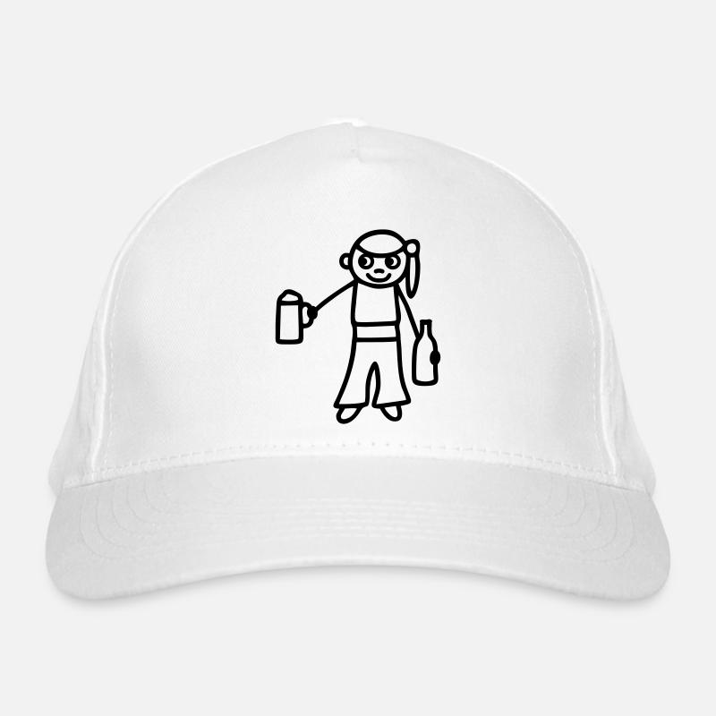Strichmännchen Bier Bio-Baseballkappe