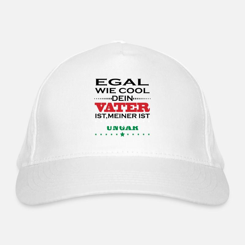Egal wie cool vater geschenk Ungarn Bio-Baseballkappe
