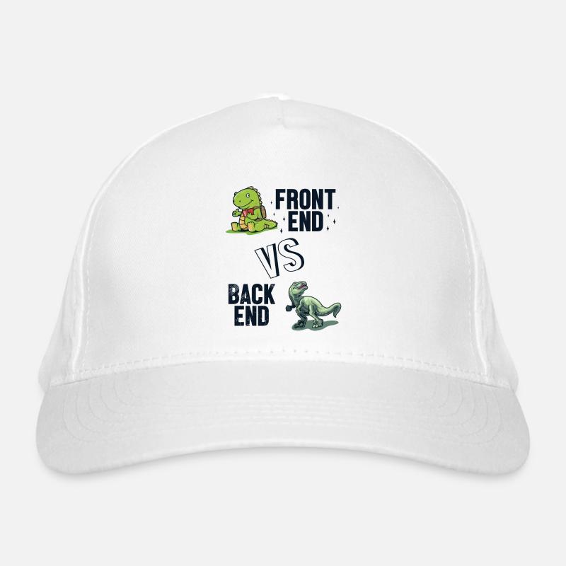 Frontend vs. Backend Developer Developer Coder Bio-Baseballkappe