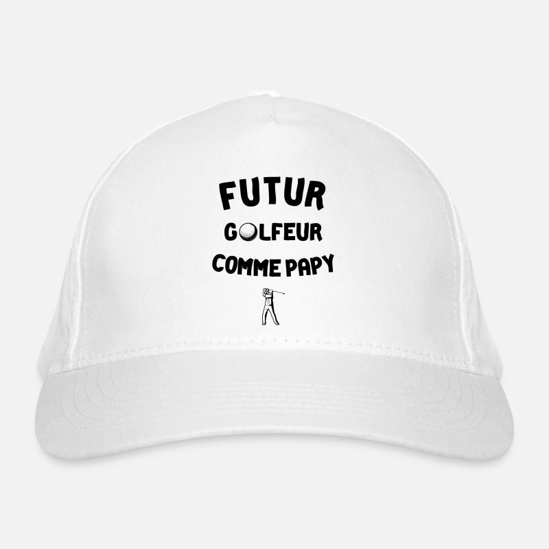 Futur golfeur comme papy t-shirt enfant golf Casquette classique bio