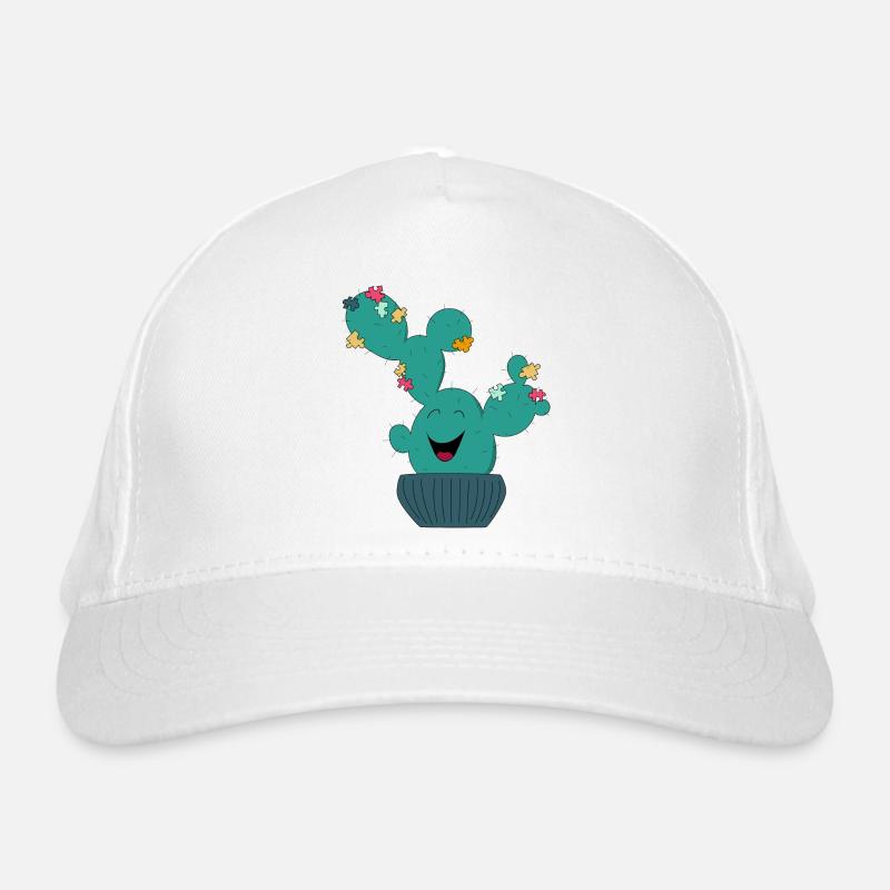 Puzzle Cactus Organic Baseball Cap