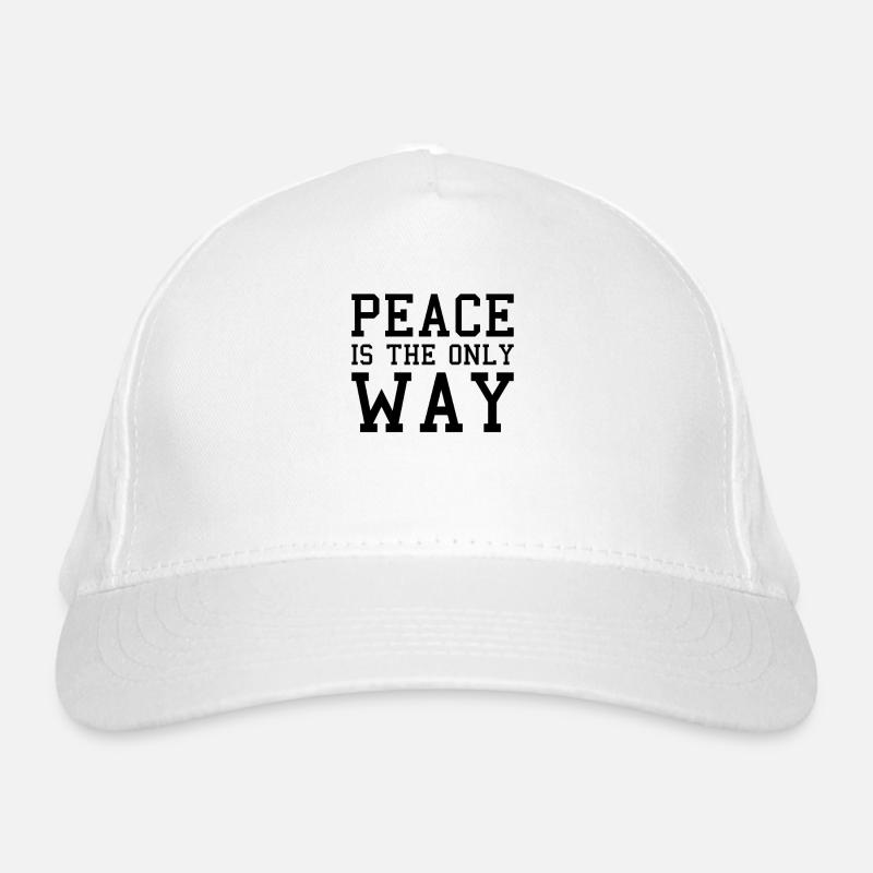 Slogan de la cohésion de la paix Casquette classique bio