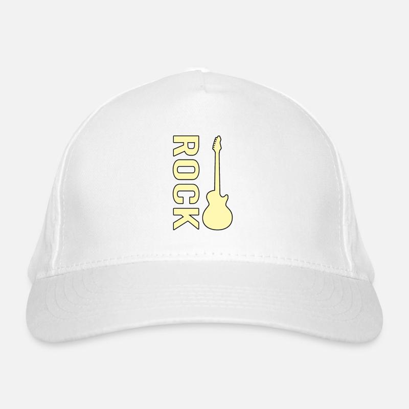 E Guitar Rock Organic Baseball Cap